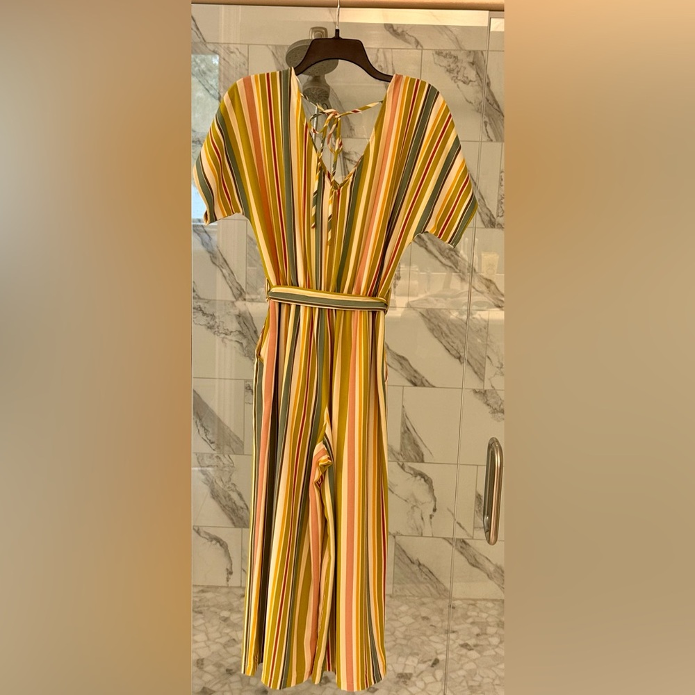June & Hudson Multicolor Striped Jumpsuit